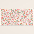 A breath of fresh air - A seamless floral pattern in pinks and reds Desk Mat Gallery Image 3