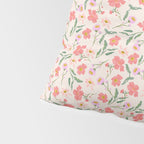 A breath of fresh air - A seamless floral pattern in pinks and reds Pillow Sham Gallery Image 4