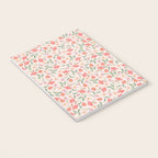 A breath of fresh air - A seamless floral pattern in pinks and reds Notebook Gallery Image 3