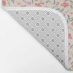A breath of fresh air - A seamless floral pattern in pinks and reds Bath Mat Gallery Image 2