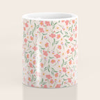 A breath of fresh air - A seamless floral pattern in pinks and reds Coffee Mug Gallery Image 4