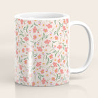 A breath of fresh air - A seamless floral pattern in pinks and reds Coffee Mug Gallery Image 1