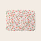 A breath of fresh air - A seamless floral pattern in pinks and reds Bath Mat Gallery Image 1