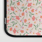 A breath of fresh air - A seamless floral pattern in pinks and reds Laptop Sleeve Gallery Image 3