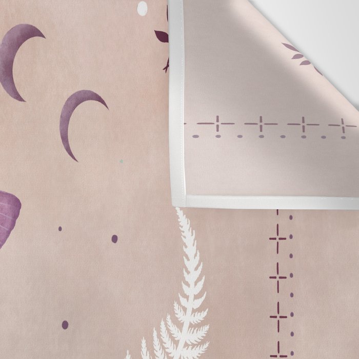 Luna and Emerald - Vintage Pink Wall Tapestry Gallery Image 3