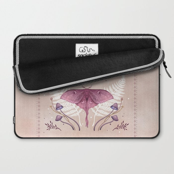 Luna and Emerald - Vintage Pink Laptop Sleeve Gallery Image 2