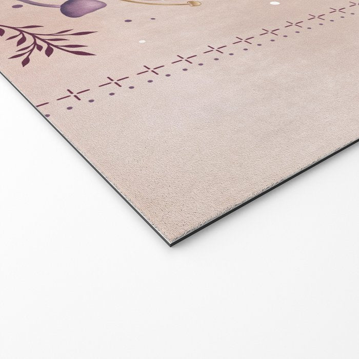 Luna and Emerald - Vintage Pink Welcome Mat Gallery Image 2