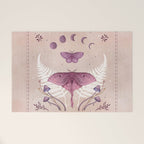 Luna and Emerald - Vintage Pink Welcome Mat Gallery Image 1