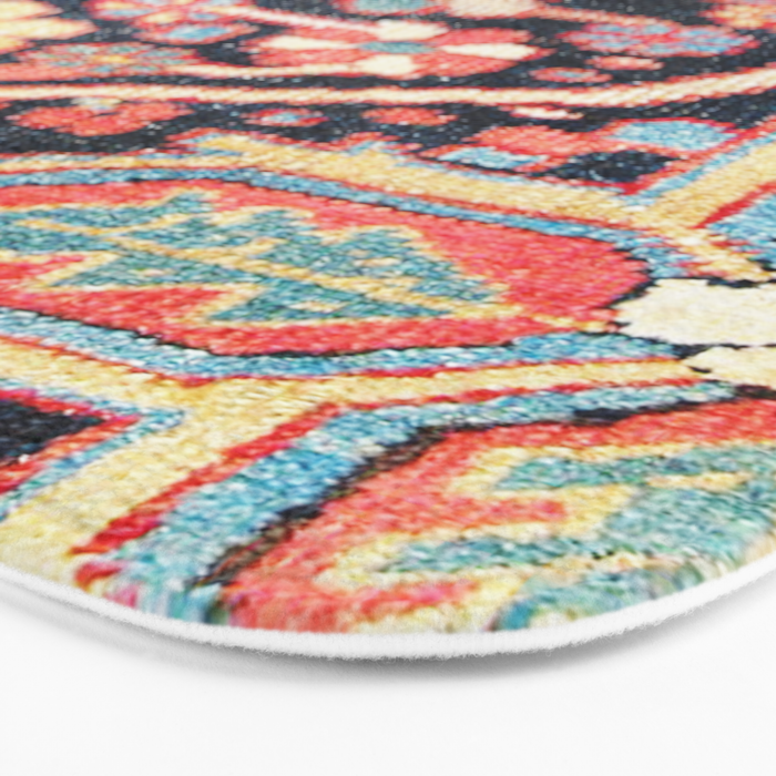 Antique Persian Heriz Carpet Print Bath Mat Gallery Image 3