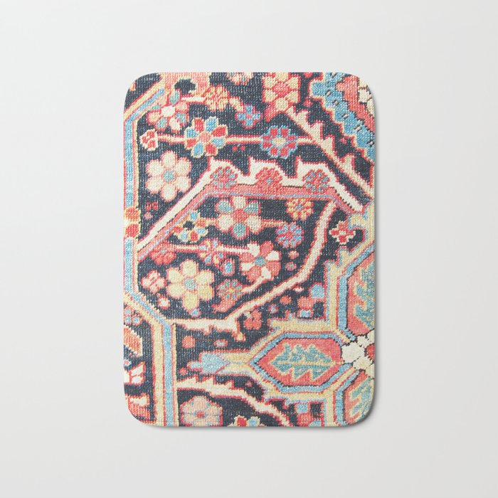 Antique Persian Heriz Carpet Print Bath Mat Gallery Image 1
