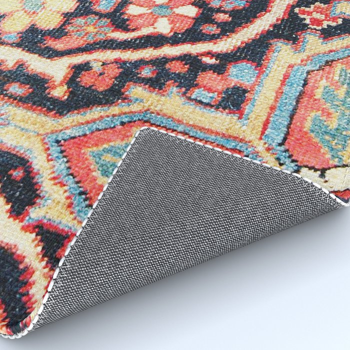 Antique Persian Heriz Carpet Print Rug Gallery Image 4