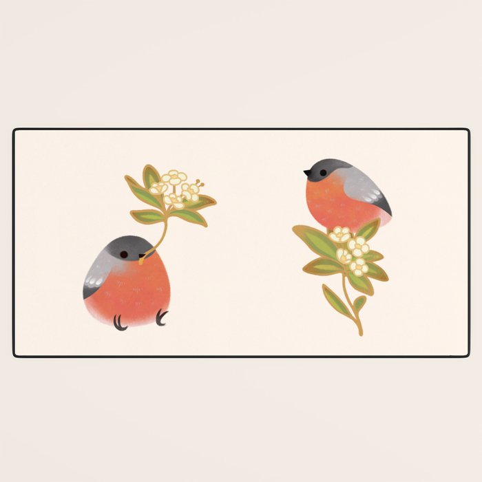 Eurasian bullfinch Desk Mat Gallery Image 3
