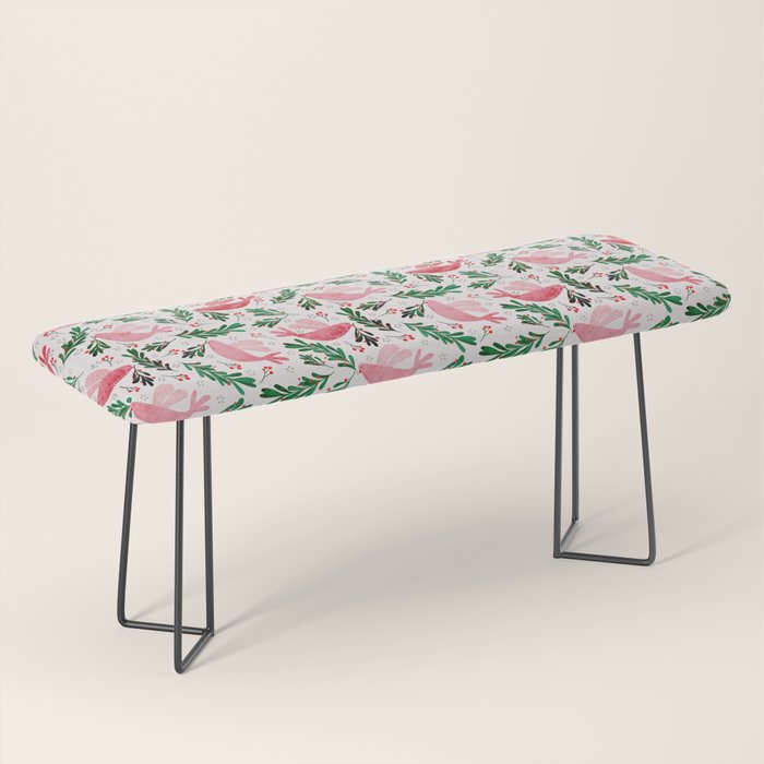 Festive Birds - christmas pattern no2 Bench Gallery Image 1