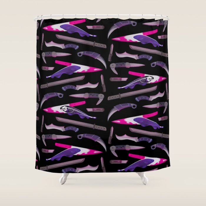 Ghost Knife fish Shower Curtain Gallery Image 1