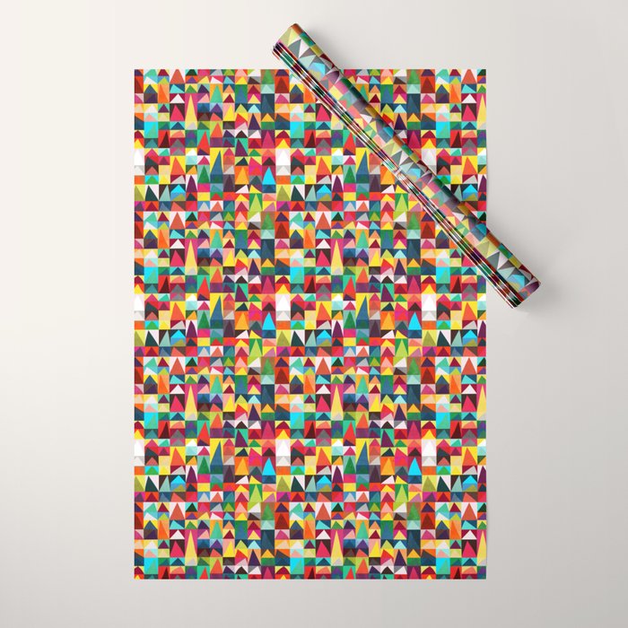 Abstract Geometric Mountains Wrapping Paper Gallery Image 1