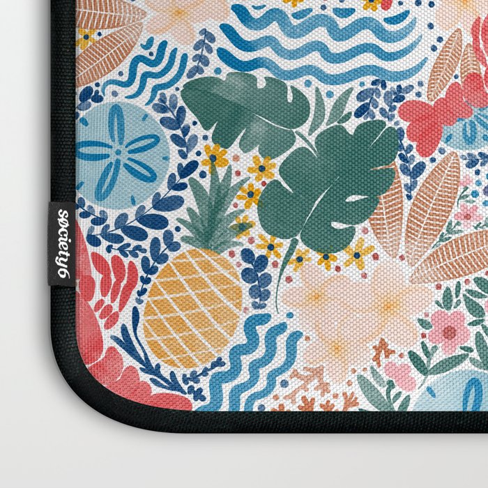 Seaside Floral Dream Laptop Sleeve Gallery Image 3