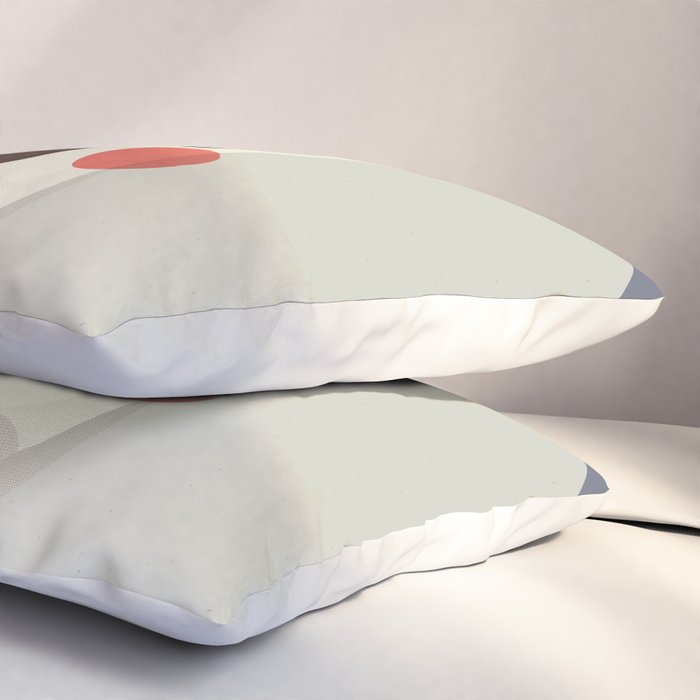 Rhinoceros, Animal Portrait Pillow Sham Gallery Image 3