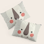 Rhinoceros, Animal Portrait Pillow Sham Gallery Image 3