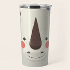 Rhinoceros, Animal Portrait Travel Mug Gallery Image 1