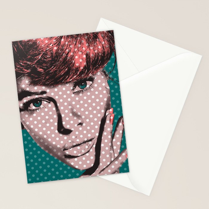 Pop Art Girl  Stationery Card Gallery Image 2