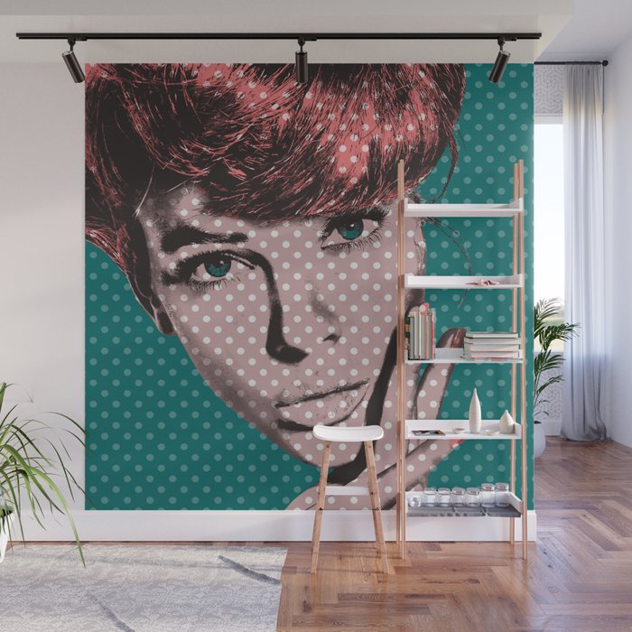 Pop Art Girl  Wall Mural Gallery Image 1