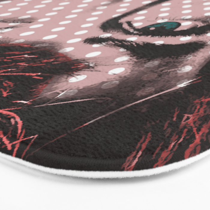 Pop Art Girl  Bath Mat Gallery Image 3