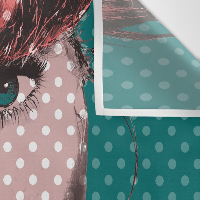 Pop Art Girl  Wall Tapestry Gallery Image 3