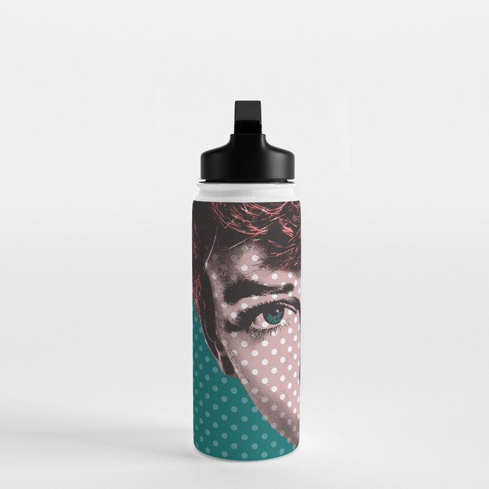 Pop Art Girl  Water Bottle Gallery Image 3