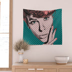 Pop Art Girl  Wall Tapestry Gallery Image 2