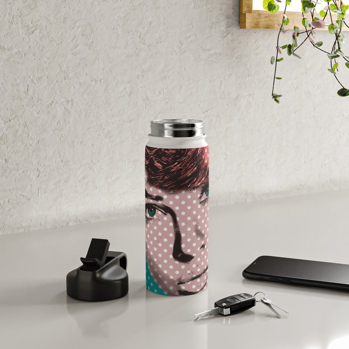 Pop Art Girl  Water Bottle Gallery Image 4