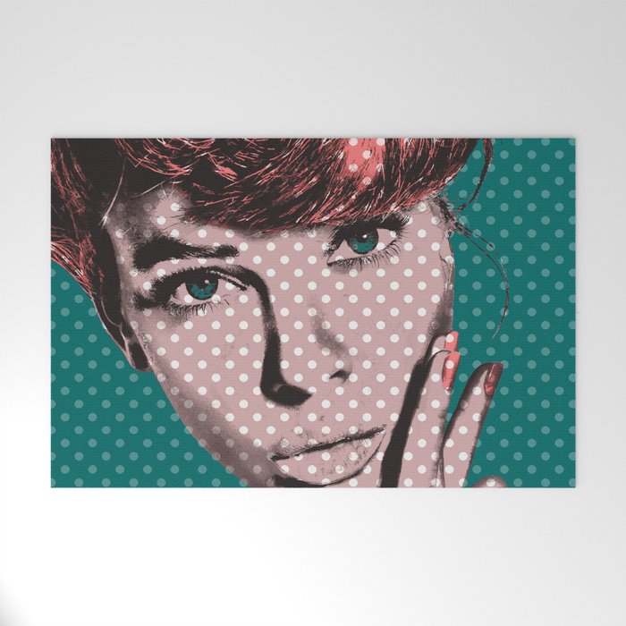 Pop Art Girl  Welcome Mat Gallery Image 1
