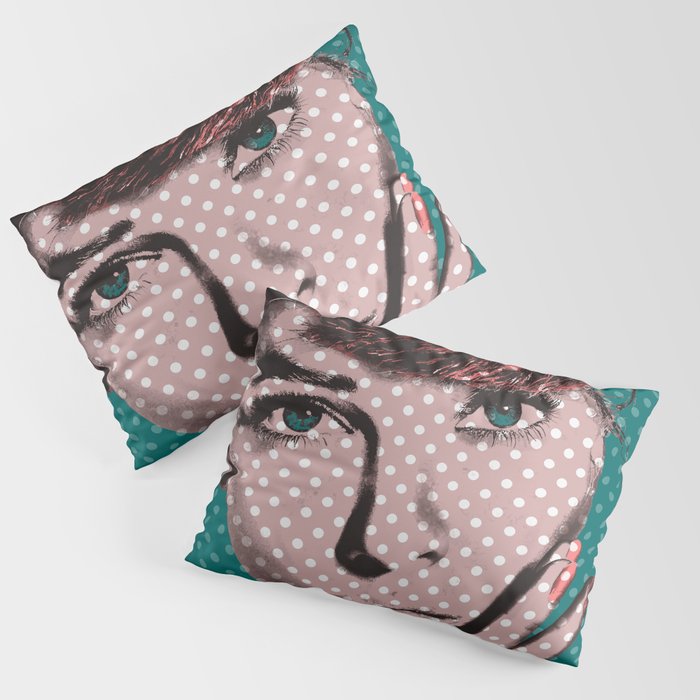 Pop Art Girl  Pillow Sham Gallery Image 1