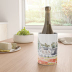 orange poppy field watercolour  Wine Chiller Gallery Image 4