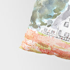 orange poppy field watercolour  Pillow Sham Gallery Image 4