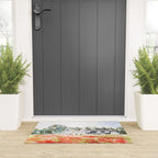 orange poppy field watercolour  Welcome Mat Gallery Image 3