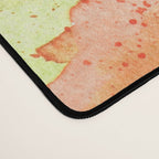 orange poppy field watercolour  Desk Mat Gallery Image 4