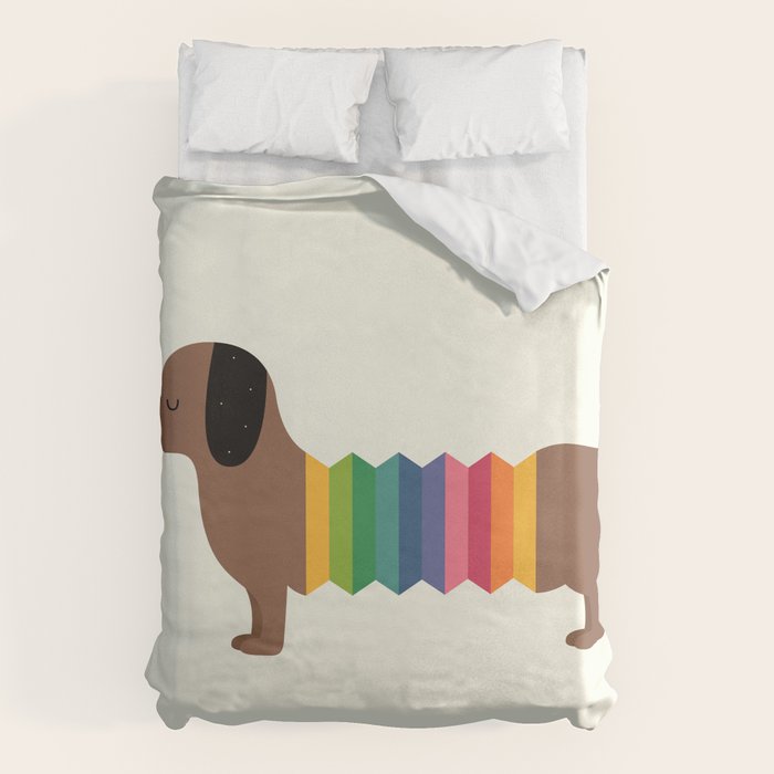 Rainbow Dooooog Duvet Cover Gallery Image 1