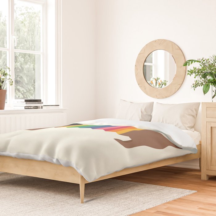 Rainbow Dooooog Duvet Cover Gallery Image 2