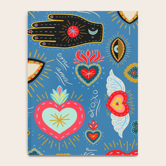 Milagro love hearts - blue Notebook Gallery Image 4