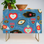 Milagro love hearts - blue Credenza Gallery Image 1