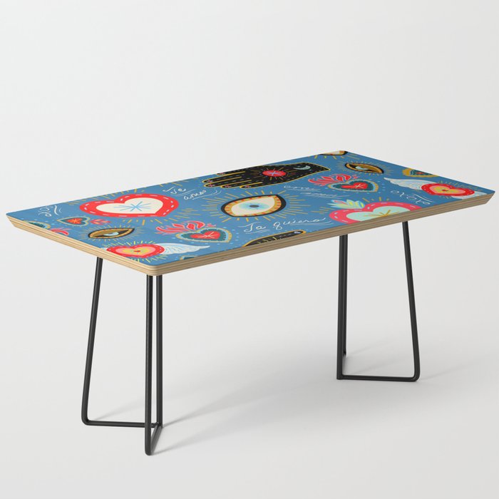 Milagro love hearts - blue Coffee Table Gallery Image 1