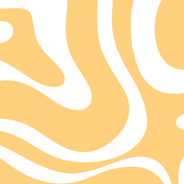 Modern Retro Liquid Swirl Abstract Pattern in Soft Mustard Yellow and White Coffee Mug Gallery Image 2