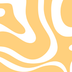 Modern Retro Liquid Swirl Abstract Pattern in Soft Mustard Yellow and White Coffee Mug Gallery Image 2