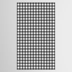Gingham Check Pattern in Black and White (Charcoal) Tablecloth Gallery Image 2
