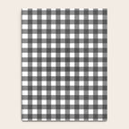 Gingham Check Pattern in Black and White (Charcoal) Notebook Gallery Image 4