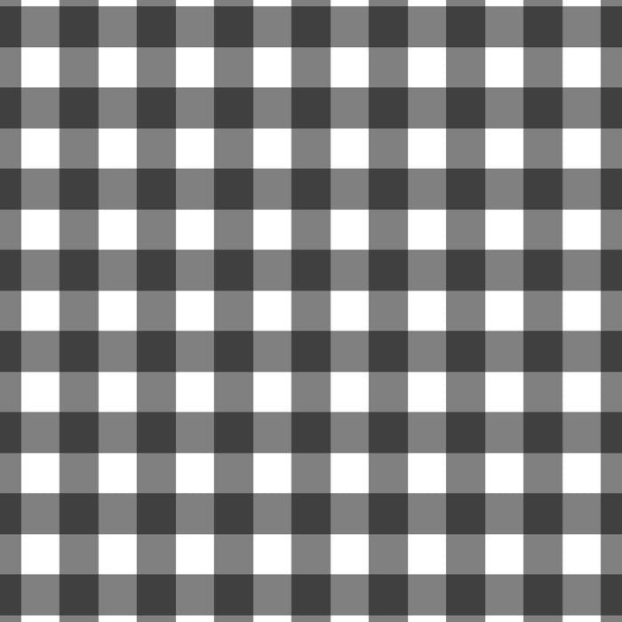 Gingham Check Pattern in Black and White (Charcoal) Coffee Mug Gallery Image 2