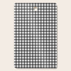 Gingham Check Pattern in Black and White (Charcoal) Cutting Board Gallery Image 1