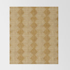 mudcloth diamonds - mustard Throw Blanket Gallery Image 2