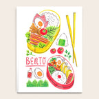 Japanese Bento Rice Lunch Box with Chopsticks & Onigiri Notebook Gallery Image 4