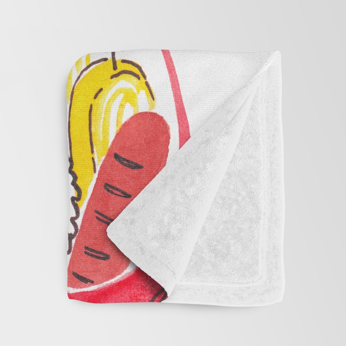 Japanese Bento Rice Lunch Box with Chopsticks & Onigiri Throw Blanket Gallery Image 3